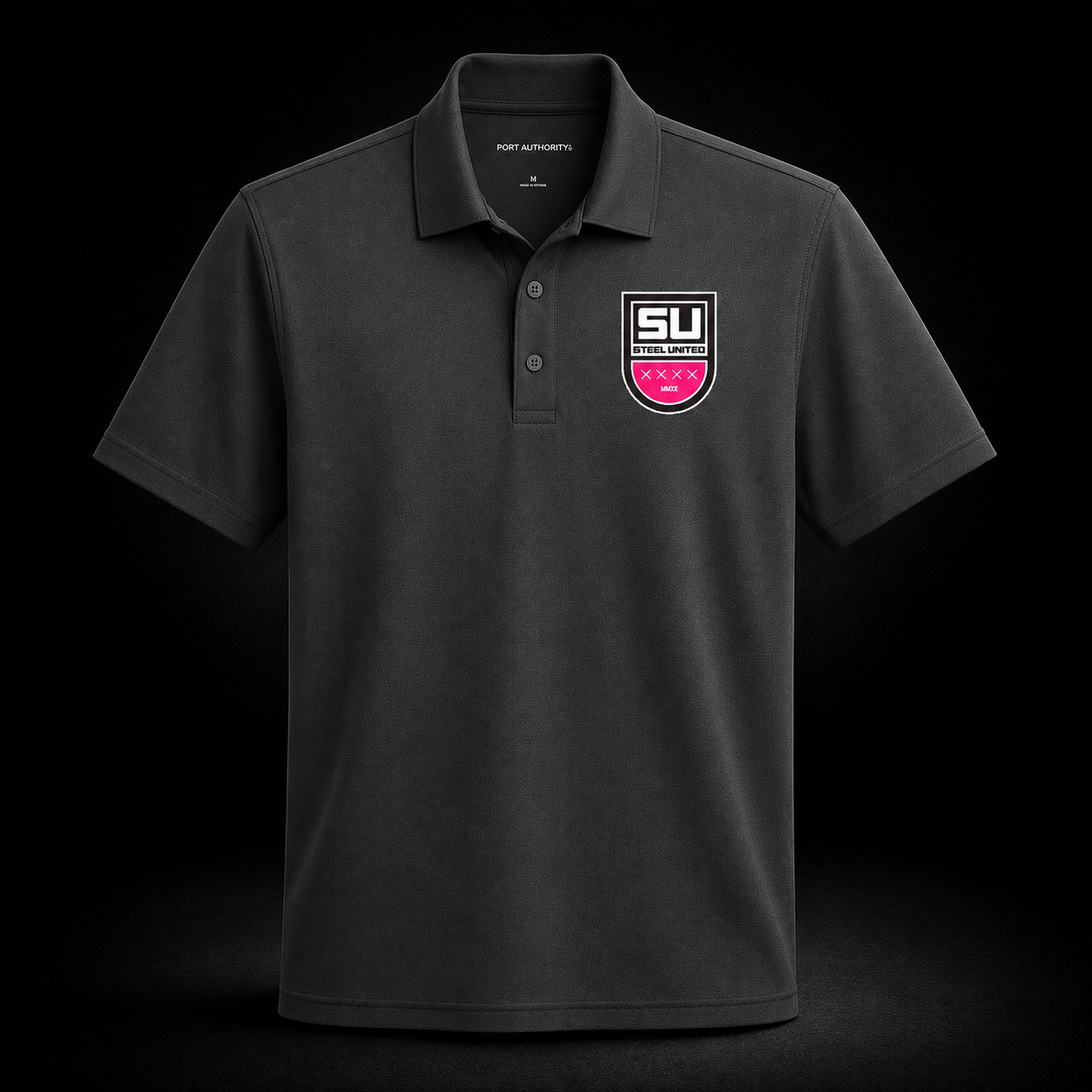 Steel United Graphite Polo