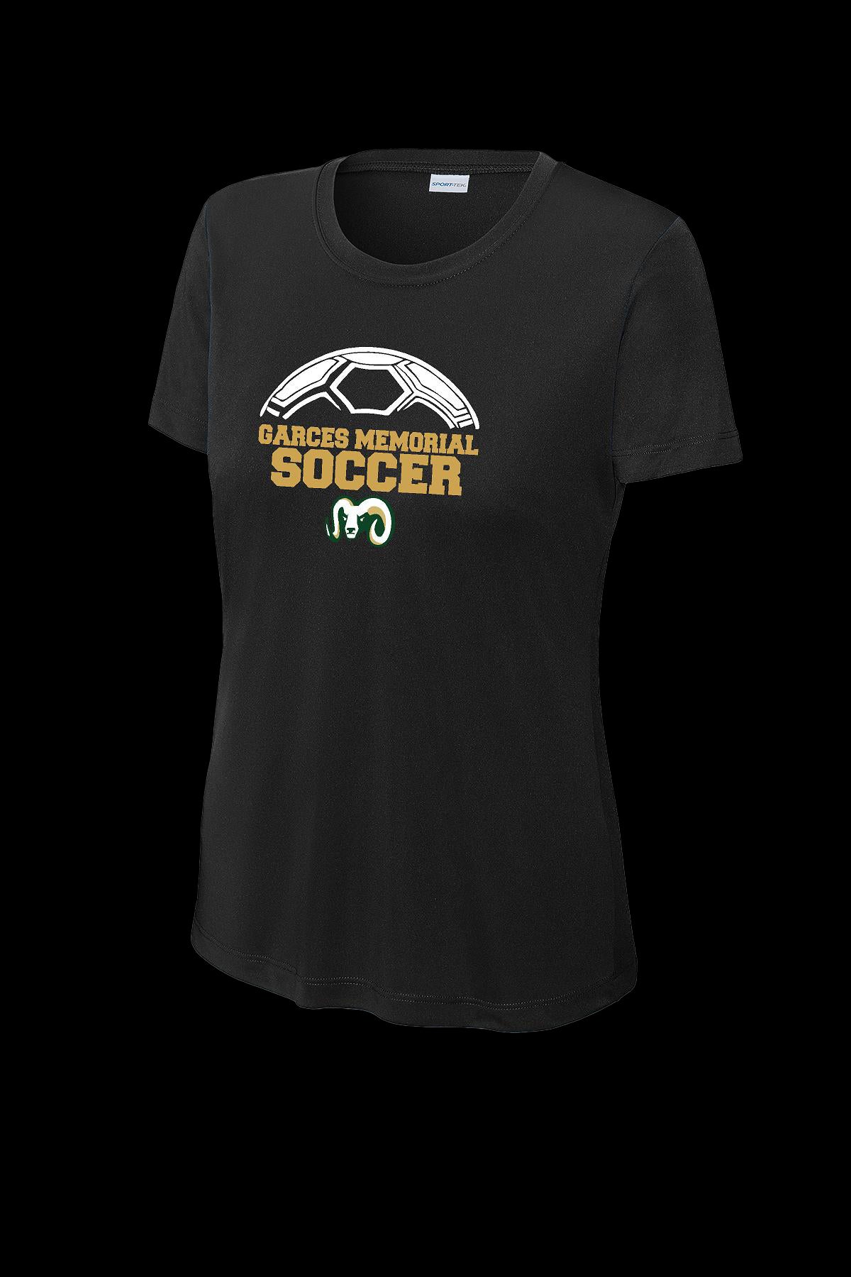 Garces Womens Cut Training top Black Polyester