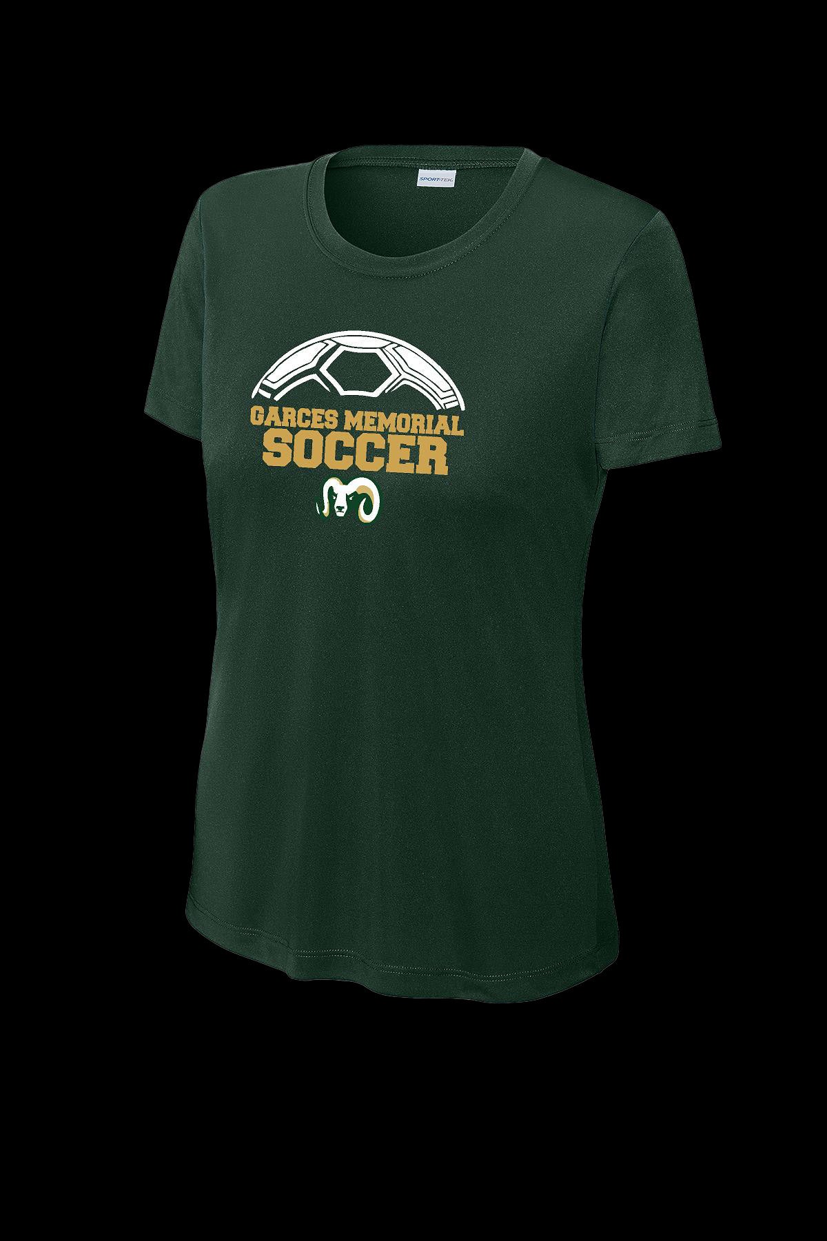 Garces Womens Cut Training Top Forest Green Polyester