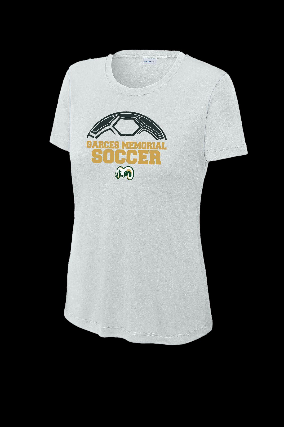 Garces Womens Cut Training Top Silver Polyester