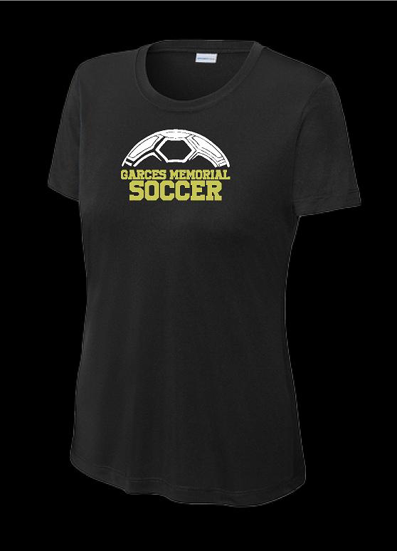 Garces Womens Cut Training top Black Polyester