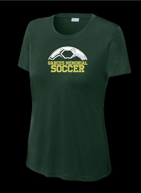 Garces Womens Cut Training Top Forest Green Polyester