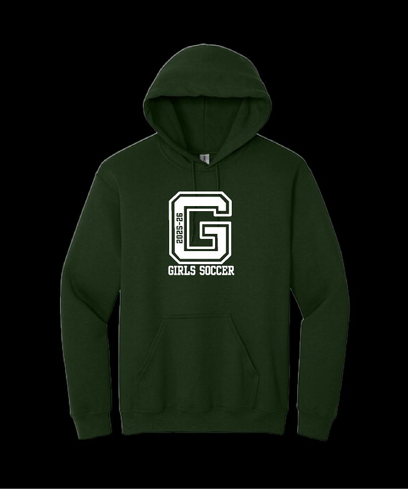 Garces Womens Cotton Hoodie Forest Green