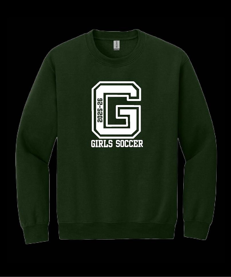 Garces Womens Soccer Crew Neck Sweater Forest Green