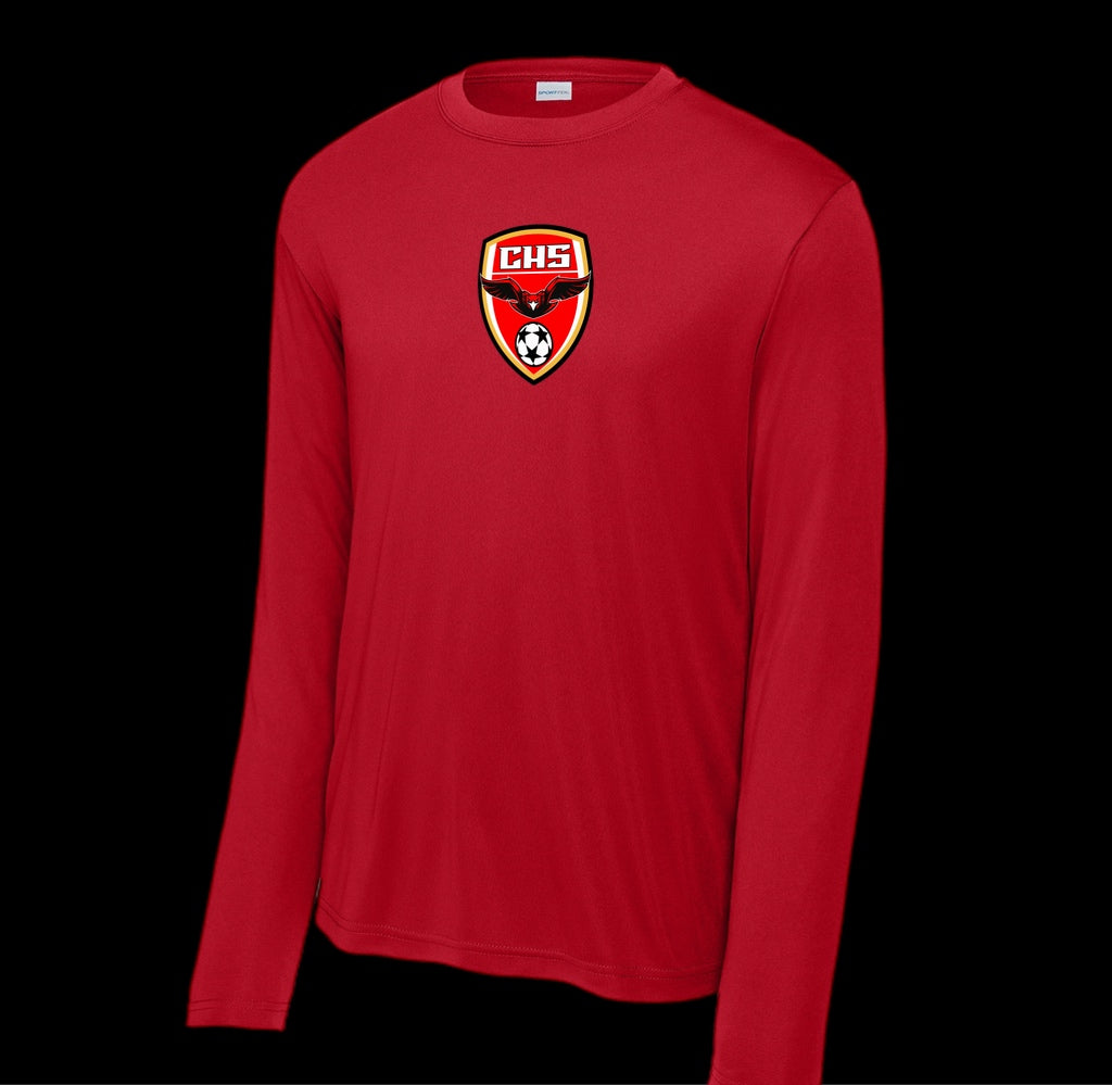 Centennial Soccer Long Sleeve Red Polyester