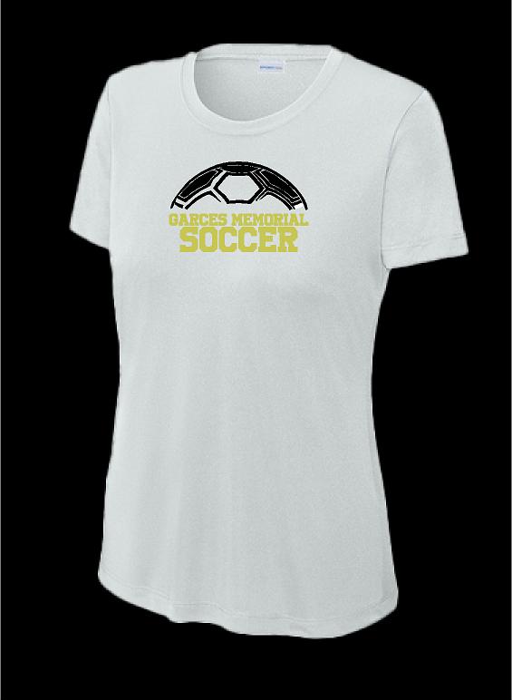 Garces Womens Cut Training Top Silver Polyester