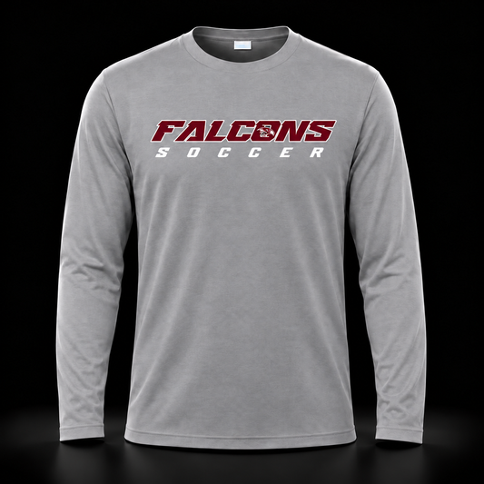 Independence Boys Soccer – Men's Cut Long Sleeve Grey