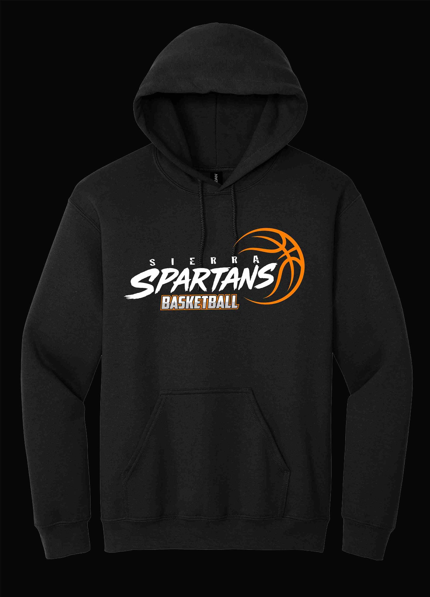 Spartans Basketball Hoodie Black