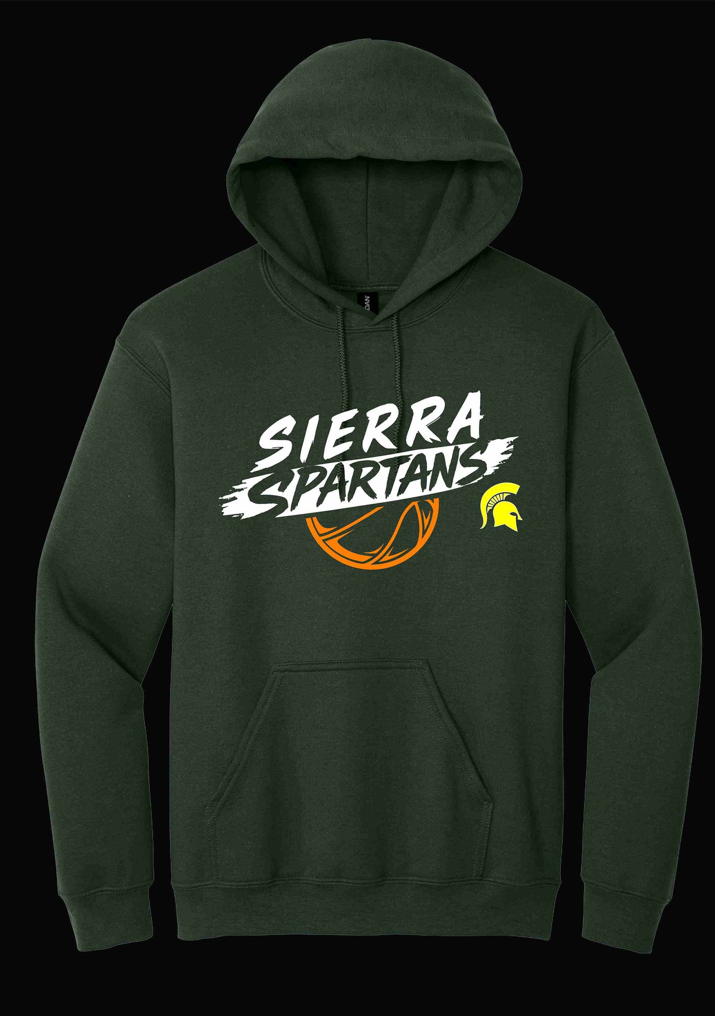 Spartans Basketball Hoodie Green