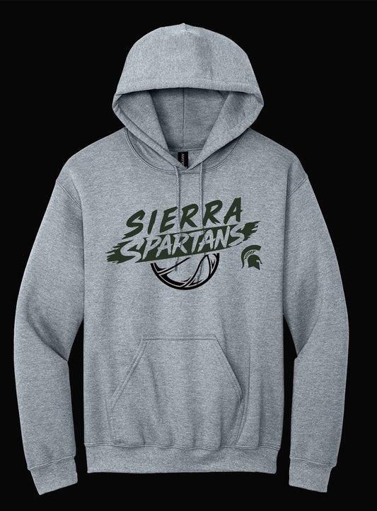 Spartans Basketball Hoodie Grey