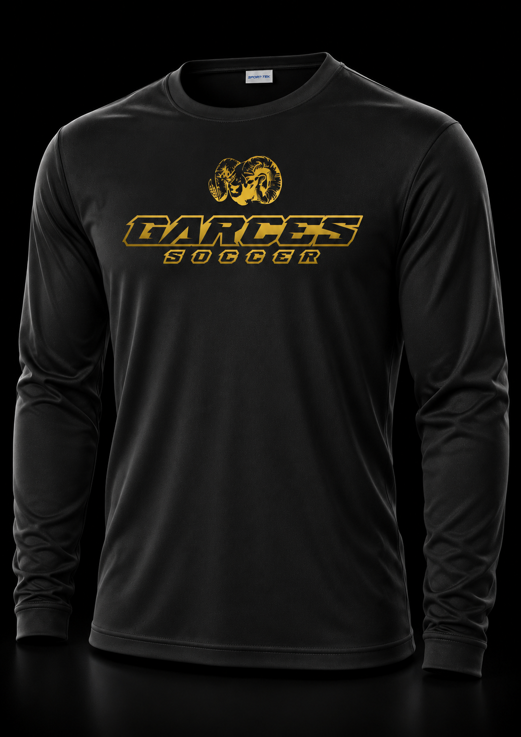 Garces Historic Ram Long Sleeve Black Polyester