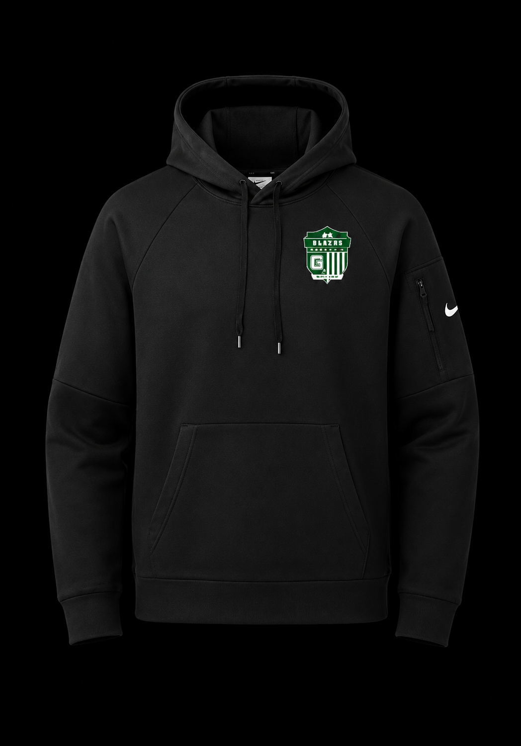 Garces Black Fleece Hoodie