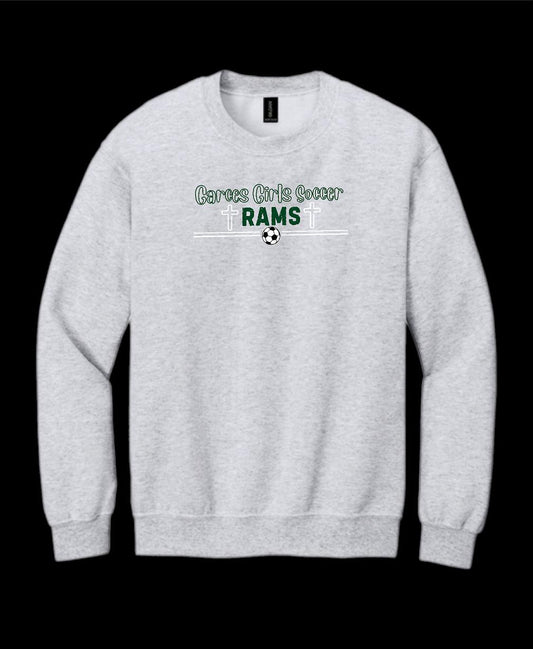 Garces Womens Soccer Crew Neck Sweater Ash 2