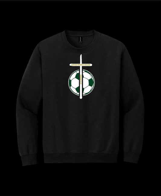 Garces Womens Soccer Crew Neck Sweater Black 1