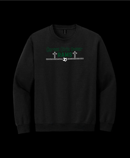 Garces Womens Soccer Crew Neck Sweater Black 2