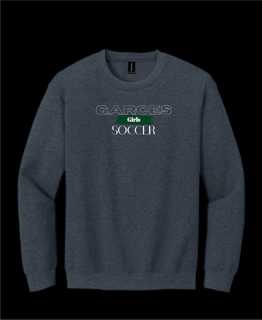 Garces Womens Soccer Crew Neck Sweater Dark Heather 3