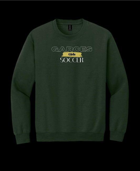 Garces Womens Soccer Crew Neck Sweater Forest Green 3