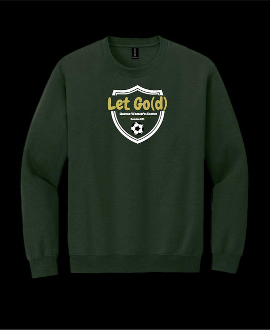 Garces Womens Soccer Crew Neck Sweater Forest Green 4