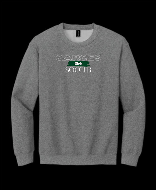 Garces Womens Soccer Crew Neck Sweater Graphite Heather 3