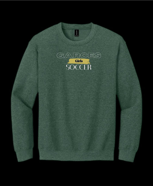 Garces Womens Soccer Crew Neck Sweater Green Heather 3