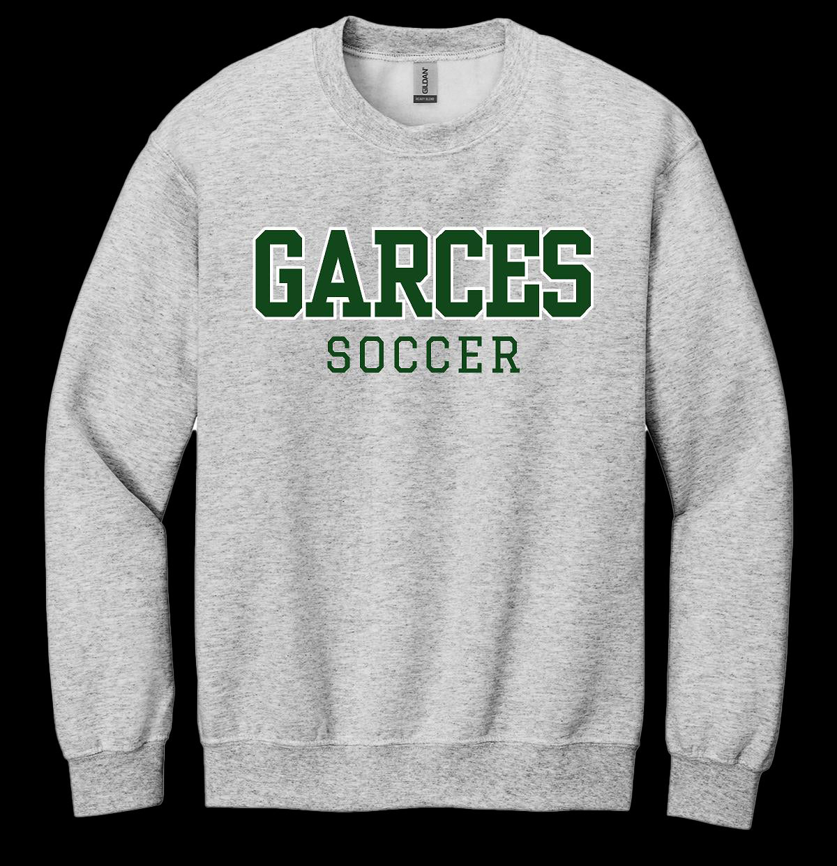 Garces Womens Soccer Crew Neck Sweater Ash Grey