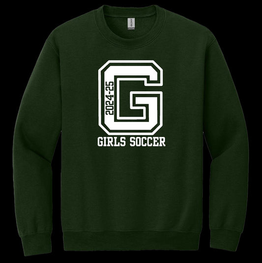 Garces Womens Soccer Crew Neck Sweater Forest Green