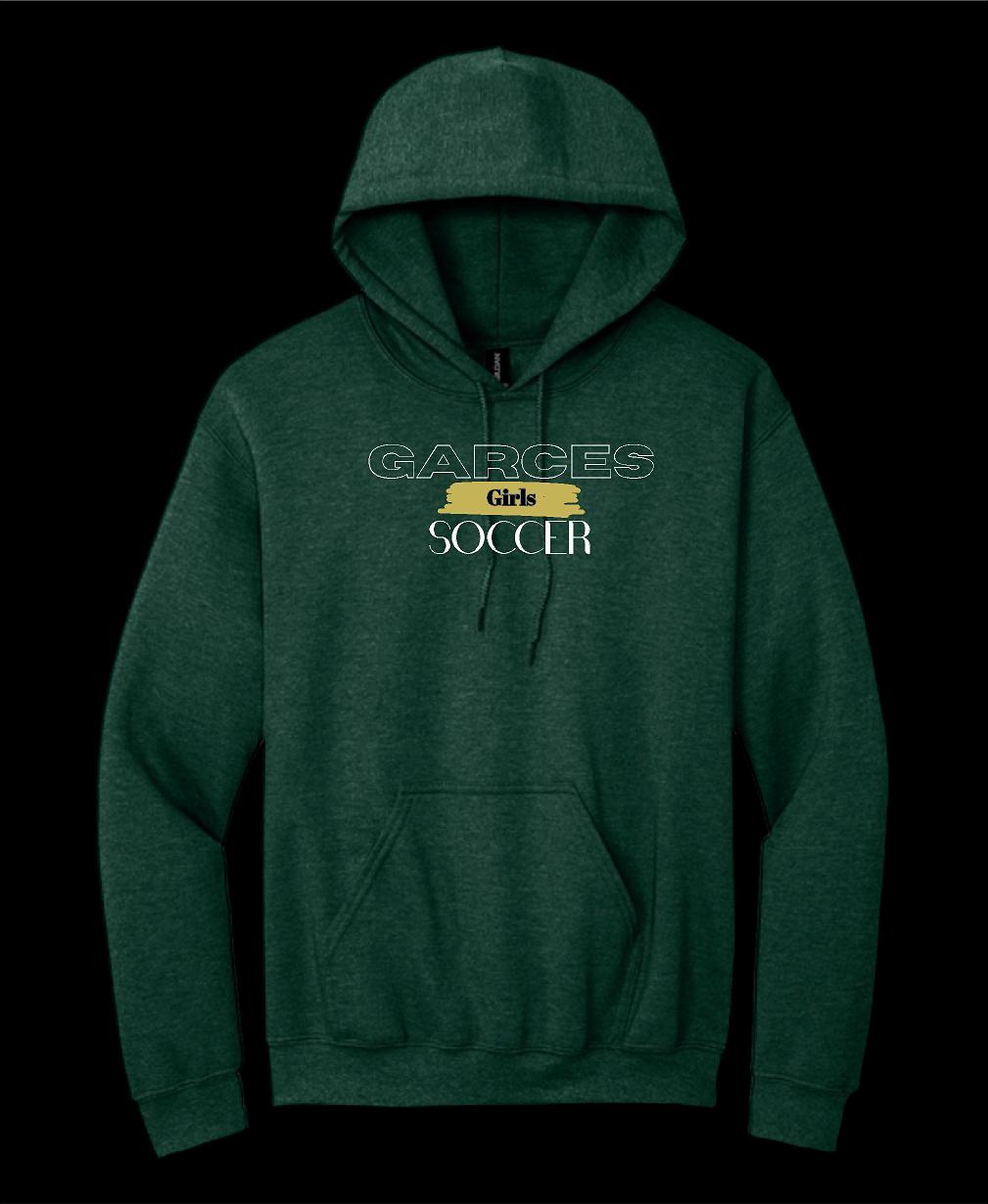 Garces Womens Cotton Hoodie Green Heather 3