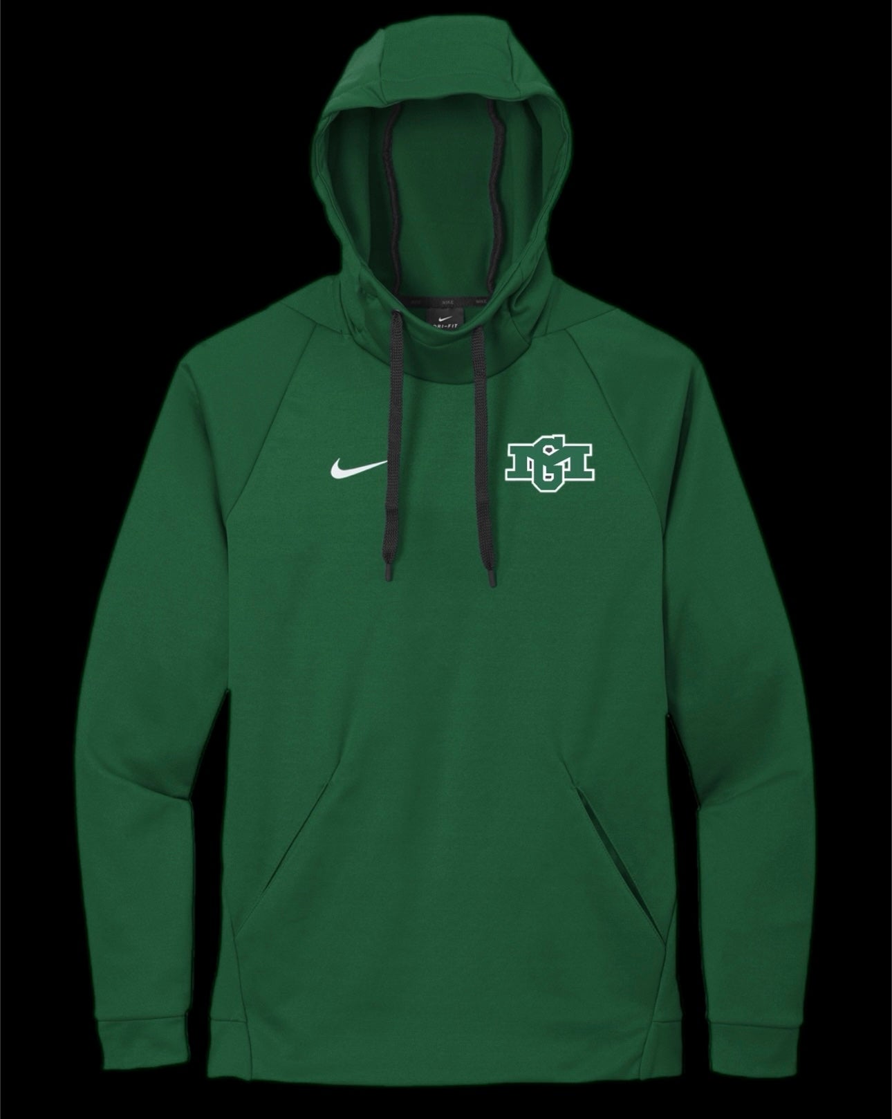 Garces Green Turtle Neck Hoodie