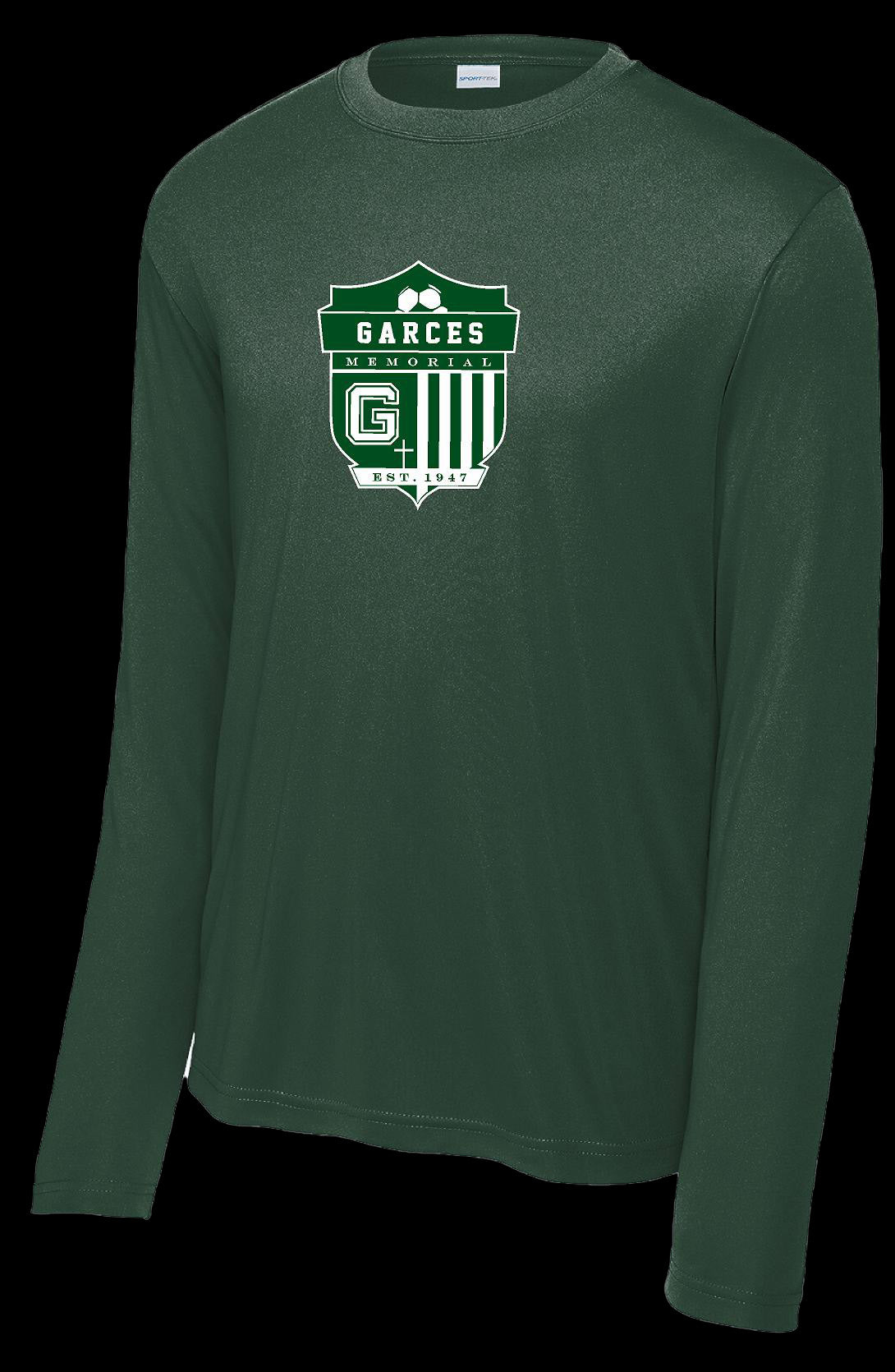 Garces Badge Long Sleeve Green Polyester