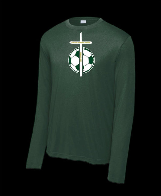 Garces Women’s Long Sleeve Poly Forest Green 1