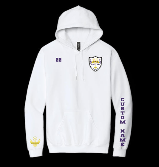One United White Hoodie