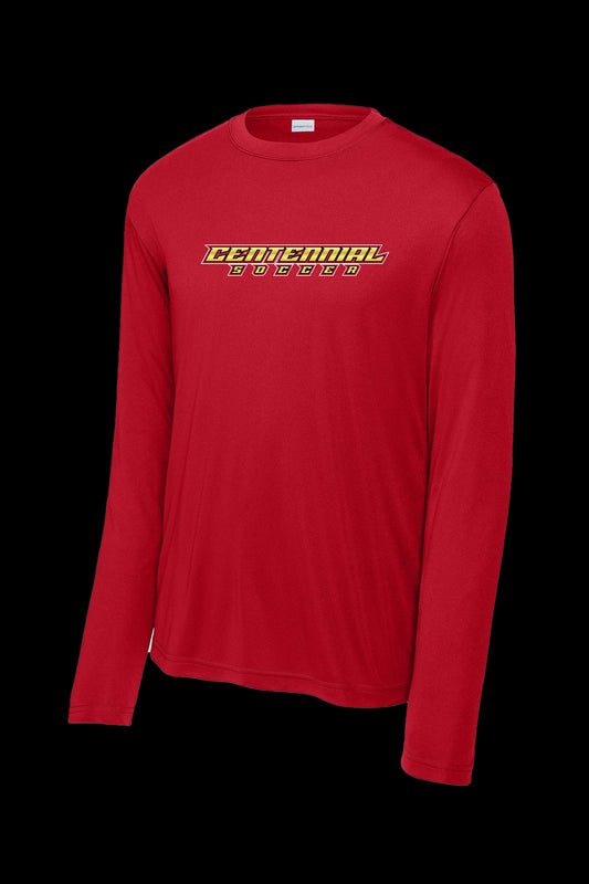 Centennial Soccer Long Sleeve Red Polyester