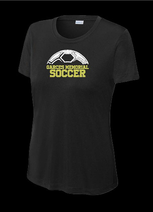 Garces Womens Cut Training top Black Polyester