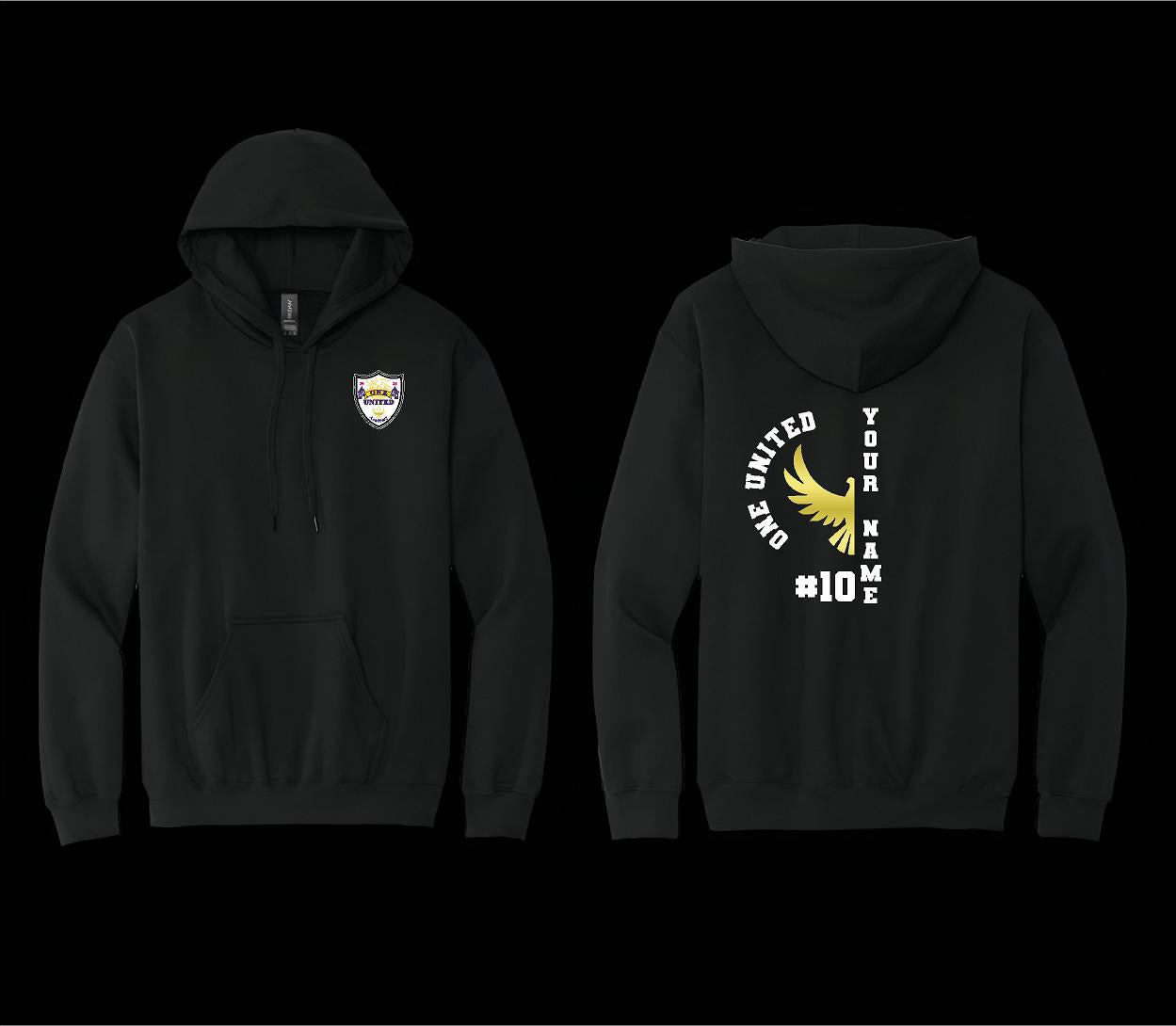 One United Black Hoodie
