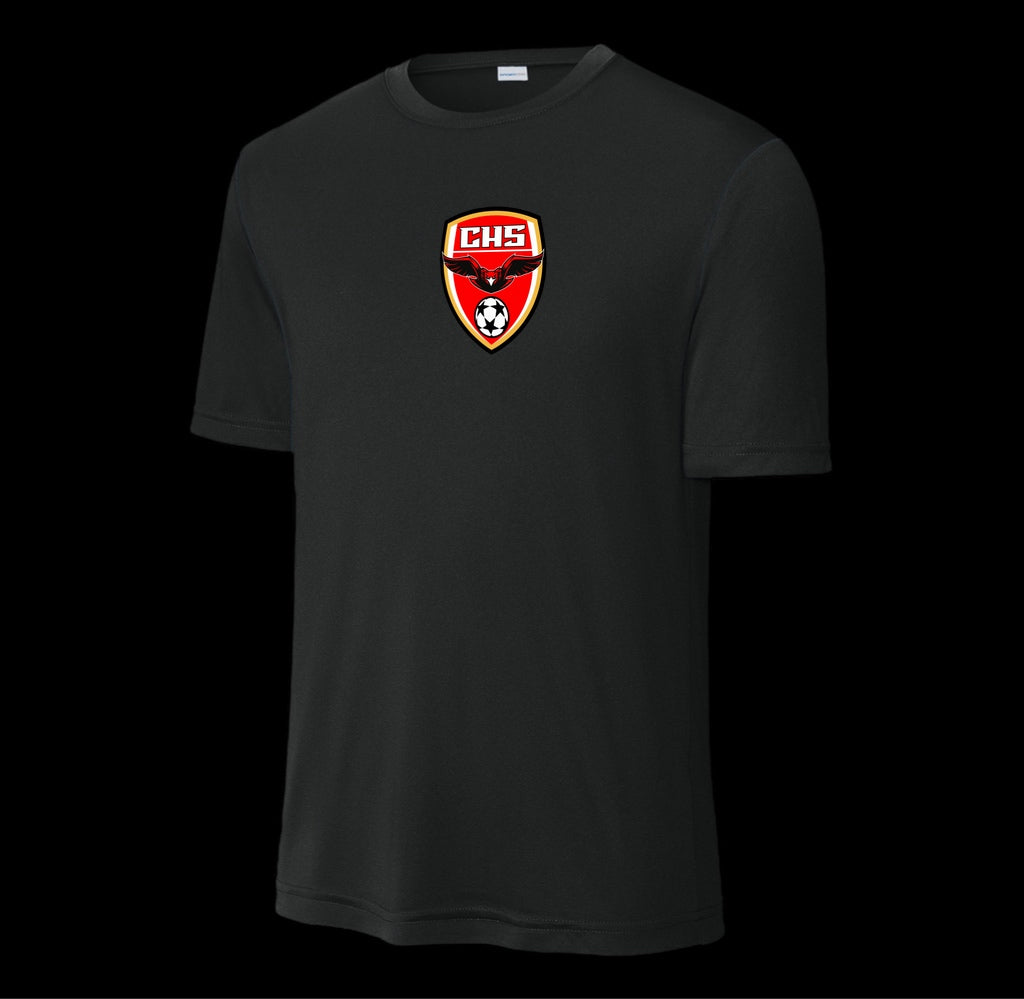 Centennial Soccer Short Sleeve Black Polyester
