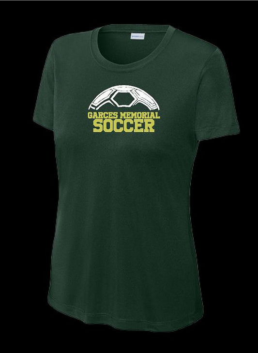 Garces Womens Cut Training Top Forest Green Polyester