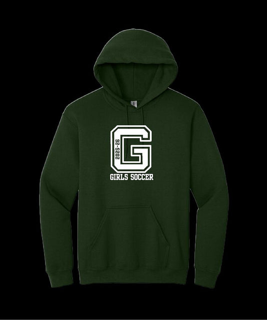 Garces Womens Cotton Hoodie Forest Green