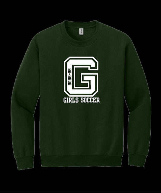 Garces Womens Soccer Crew Neck Sweater Forest Green