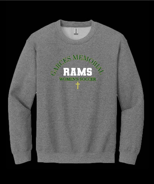 Garces Womens Soccer Crew Neck Sweater Grey