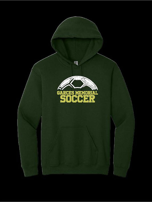 Garces Womens Cotton Hoodie Green