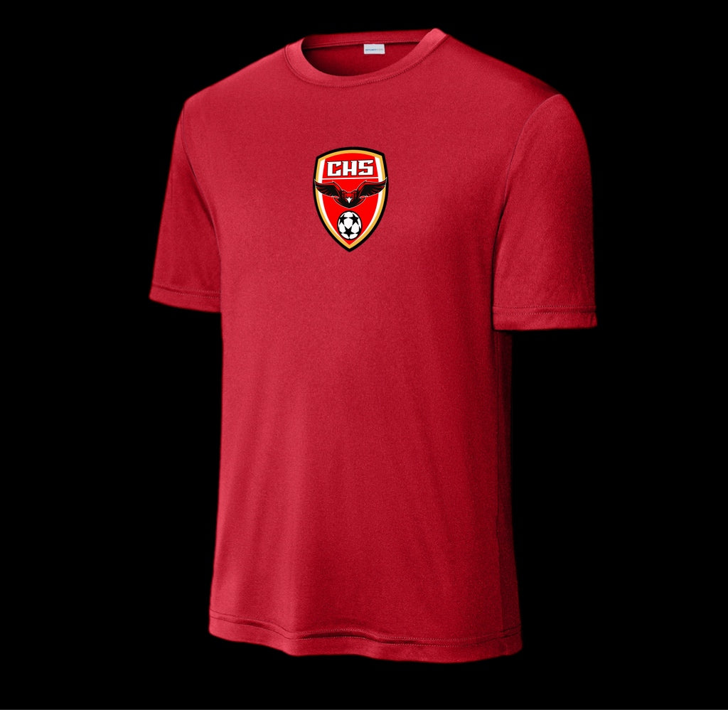Centennial Soccer Short Sleeve Red Polyester