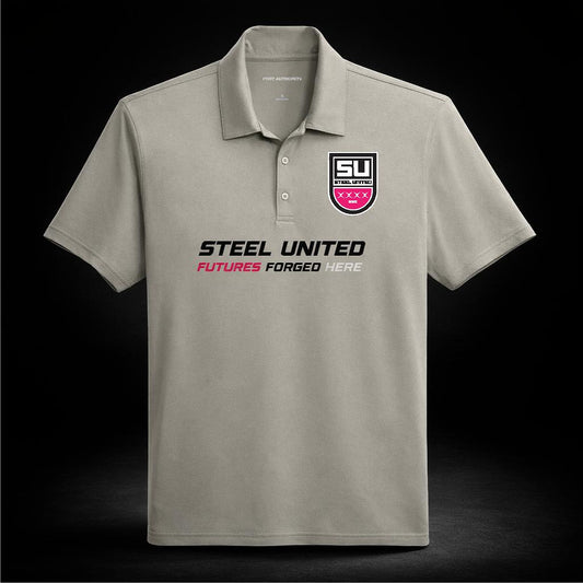 Steel United Silver Polo