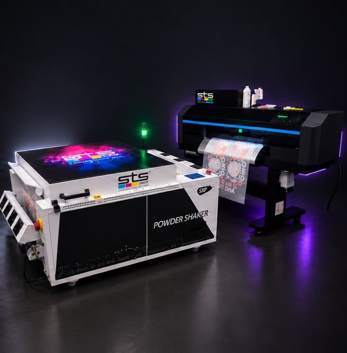 STS 924D DTF printer and S20 powder shaker at Tekkerz